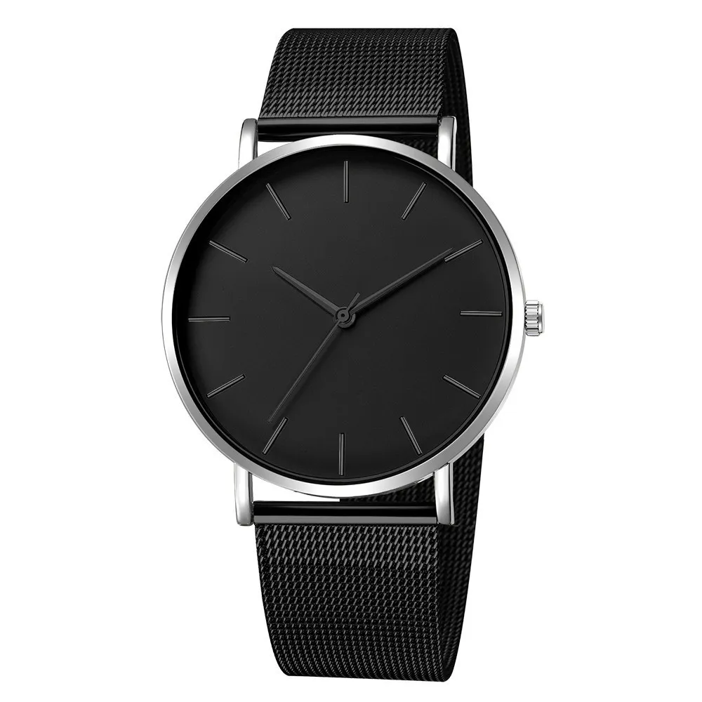 Scale Mesh Belt Quartz Men's Casual Quartz Watch