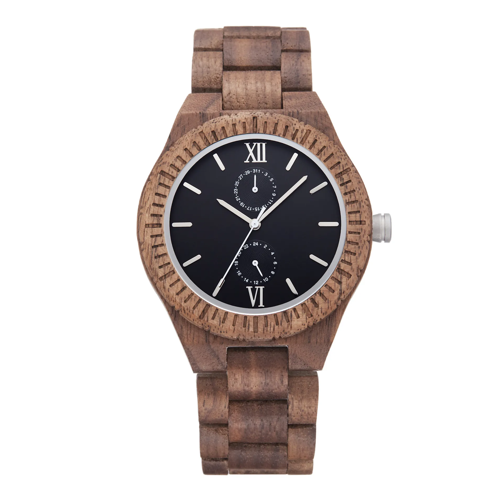 Men's Multifunctional Wooden Watch Sandalwood Quartz Wooden Watch