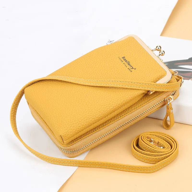 Women Phone Bag Solid Crossbody Bag