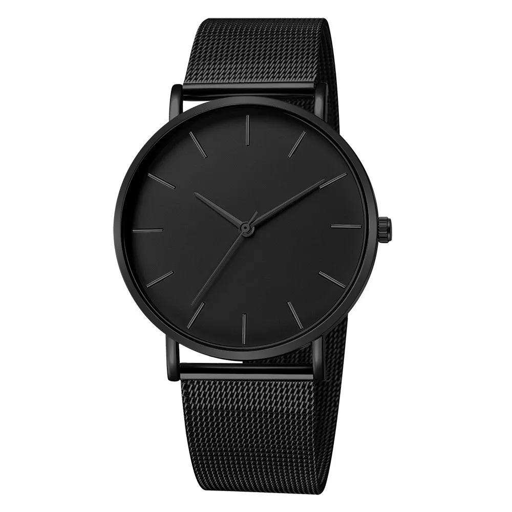 Scale Mesh Belt Quartz Men's Casual Quartz Watch