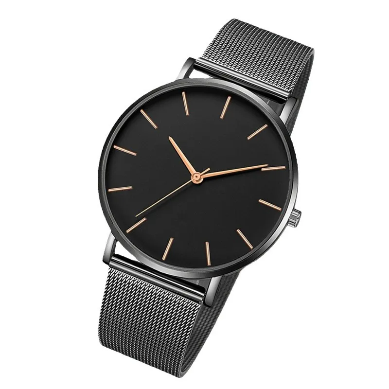 Scale Mesh Belt Quartz Men's Casual Quartz Watch