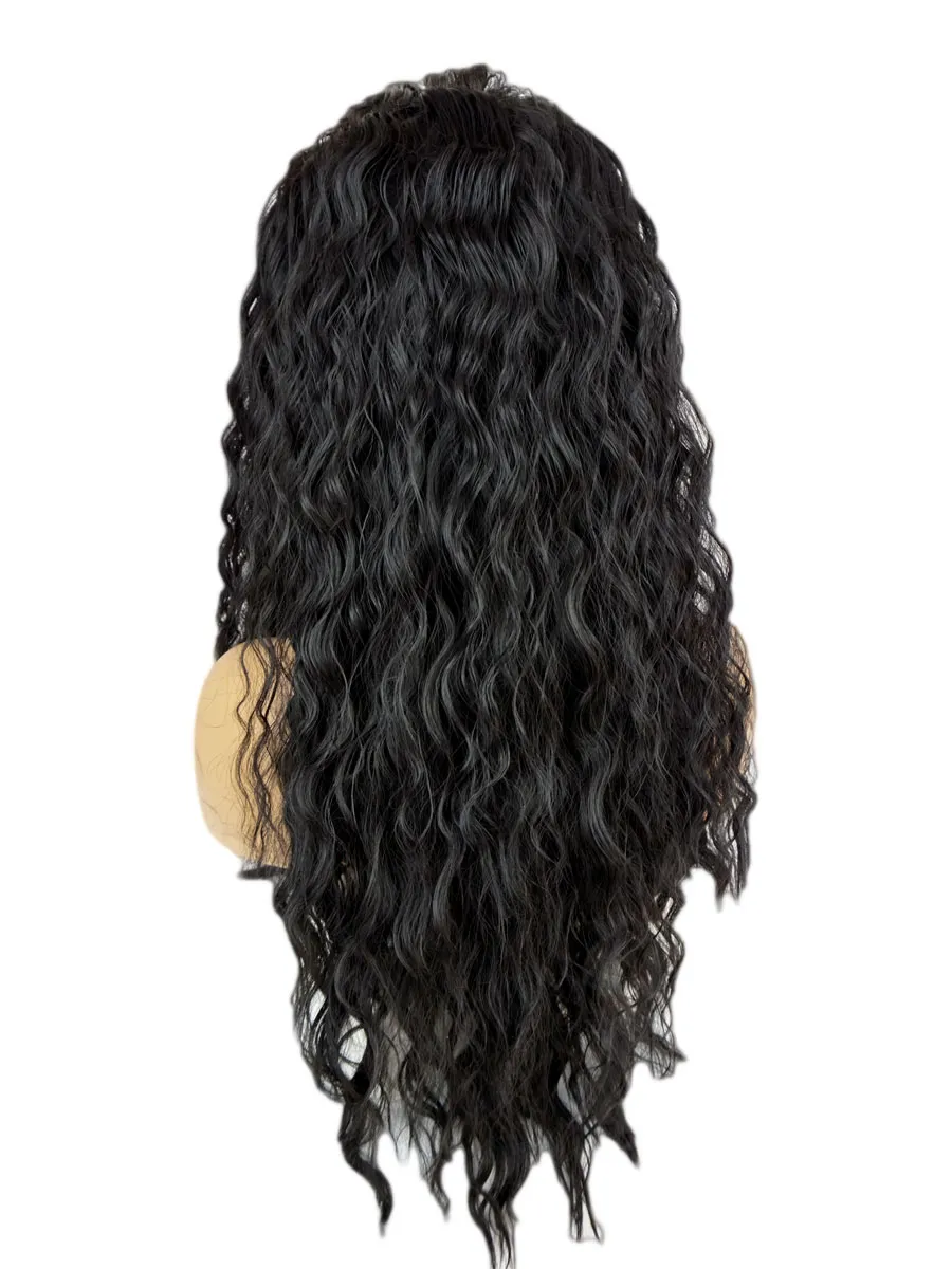 Long Sexy Loose Wave African American Synthetic Hair Lace Front Wigs 24 Inches