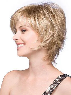 Women's Short Natural Straight Synthetic Hair Capless Wigs 10Inch