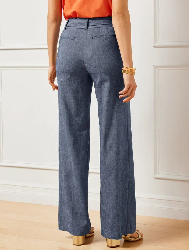 Belted Wide Leg Pants