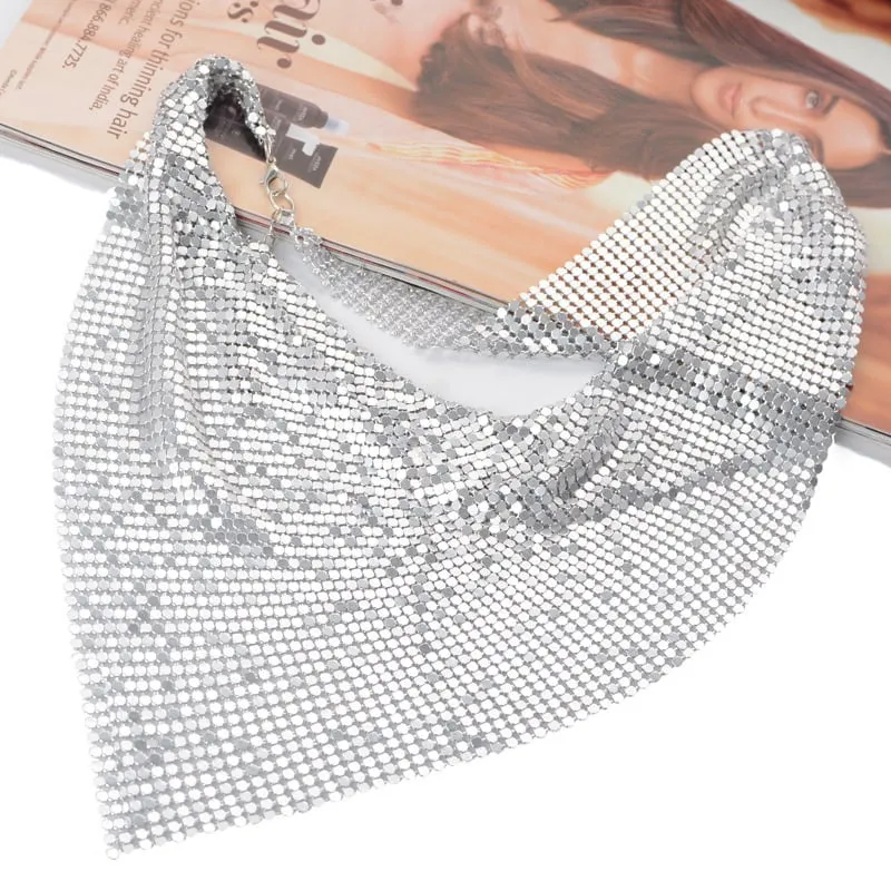 Lady/Women's Geometric Pattern Diamante Technic Torques Necklace For Wedding/Gift