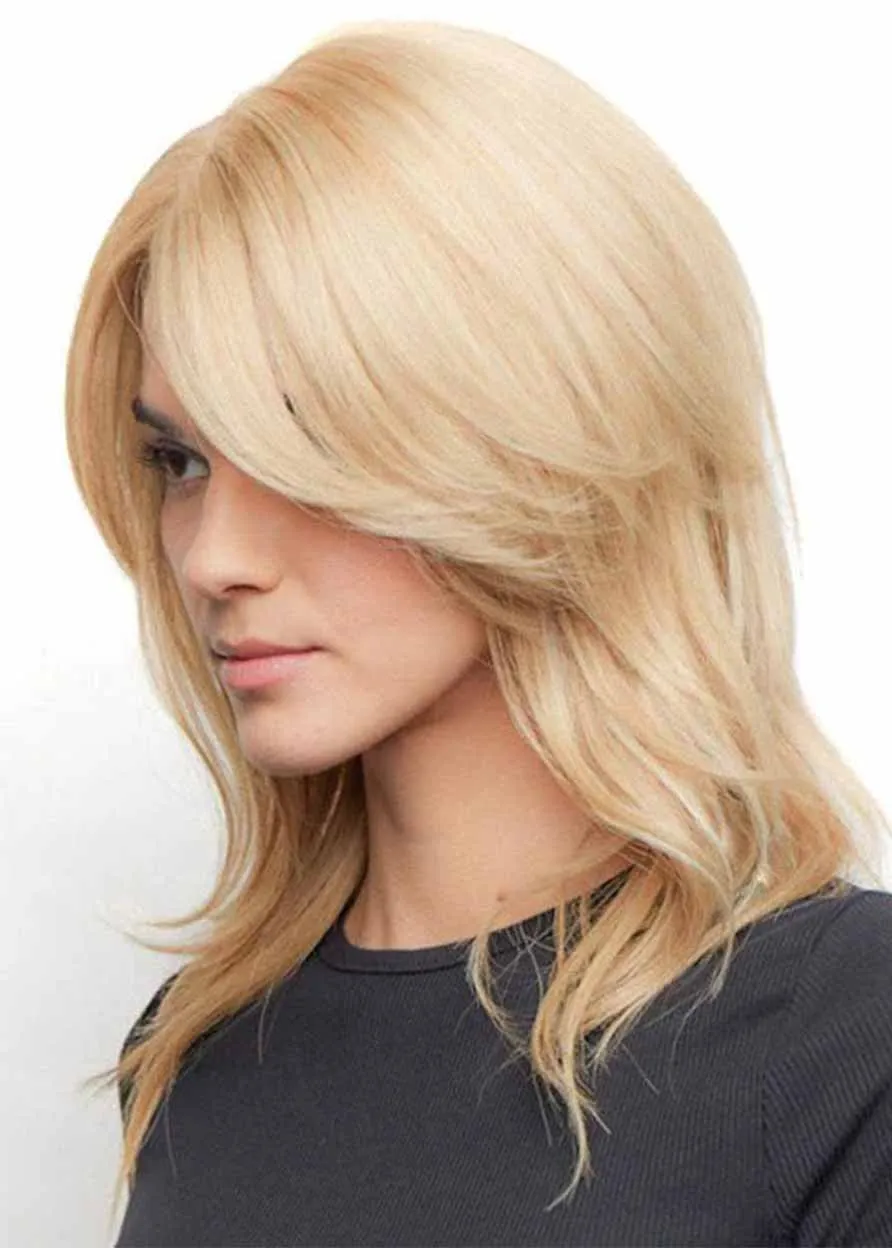 Women's Flattering Layers Long-Length Straight Synthetic Hair Wigs Capless Wigs 18Inches