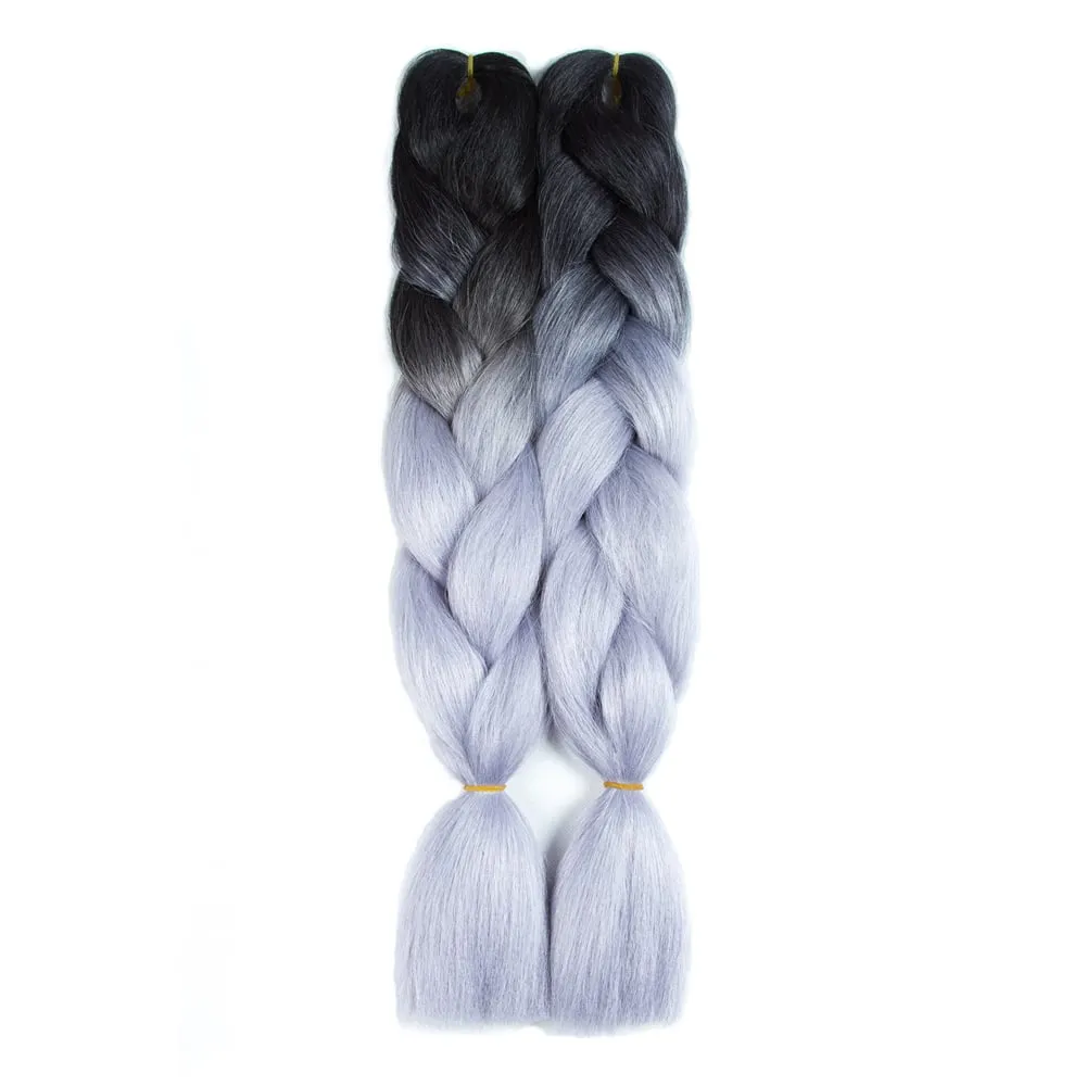 Ombre Synthetic Kanekalon Braiding Hair Crochet Braids False Hair Extensions