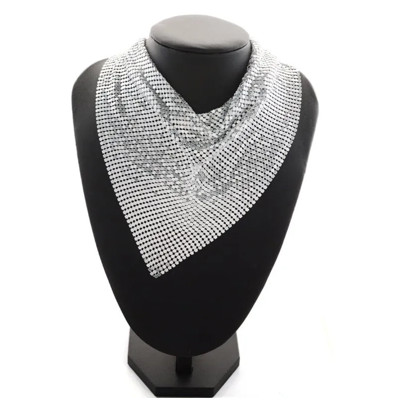 Lady/Women's Geometric Pattern Diamante Technic Torques Necklace For Wedding/Gift