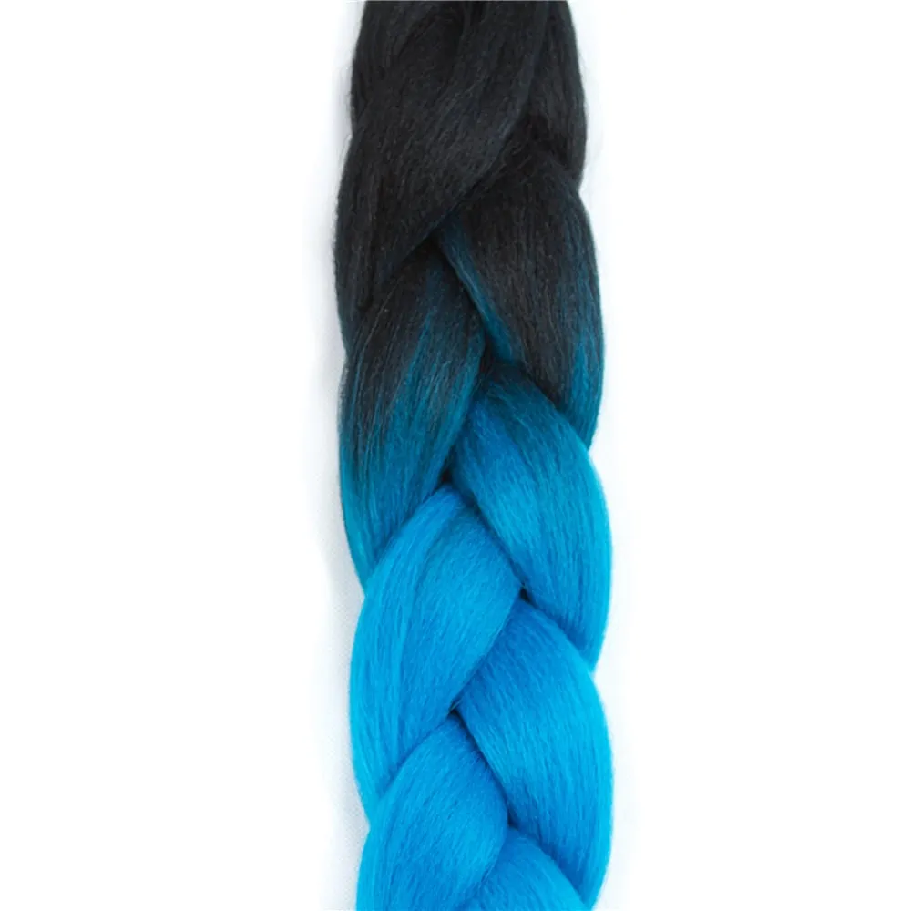 Ombre Synthetic Kanekalon Braiding Hair Crochet Braids False Hair Extensions