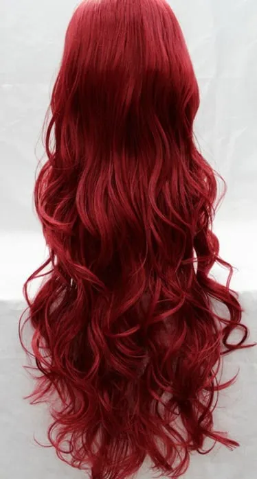 New Fashion Amazing Super Long Wavy Red Wig for Cosplay