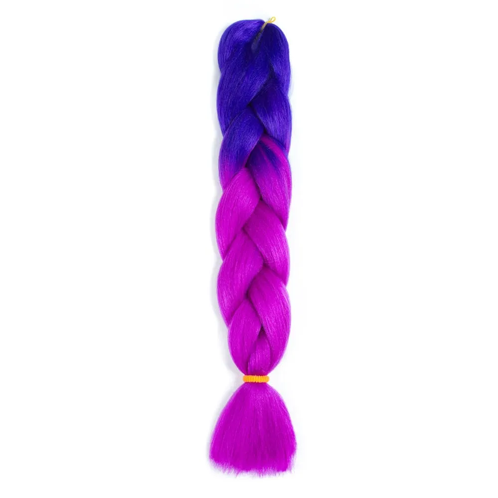 Ombre Synthetic Kanekalon Braiding Hair Crochet Braids False Hair Extensions