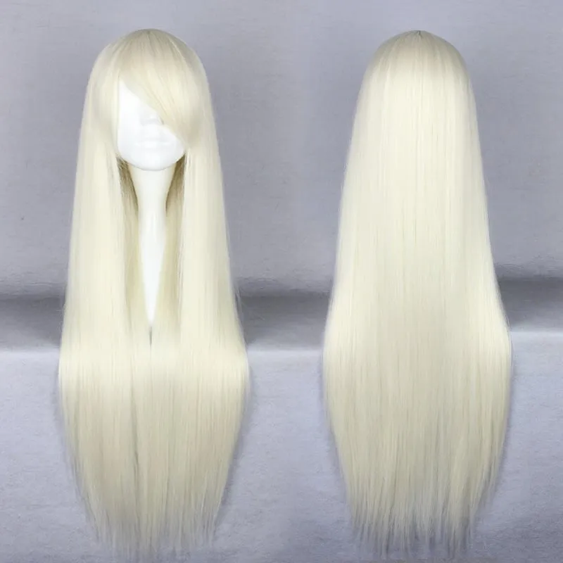 Top Quality Long Straight Versatile Synthetic Cosplay Wig 30 Inches