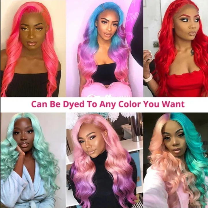 30 Inch Blonde Body Wave Glueless HD Lace Front Wig 613 Transparent Frontal Wig 13x4 Human Hair Wigs