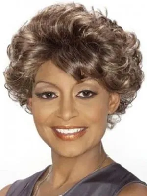 Beatrice Short Length Capless Wavy Wig for Older Women