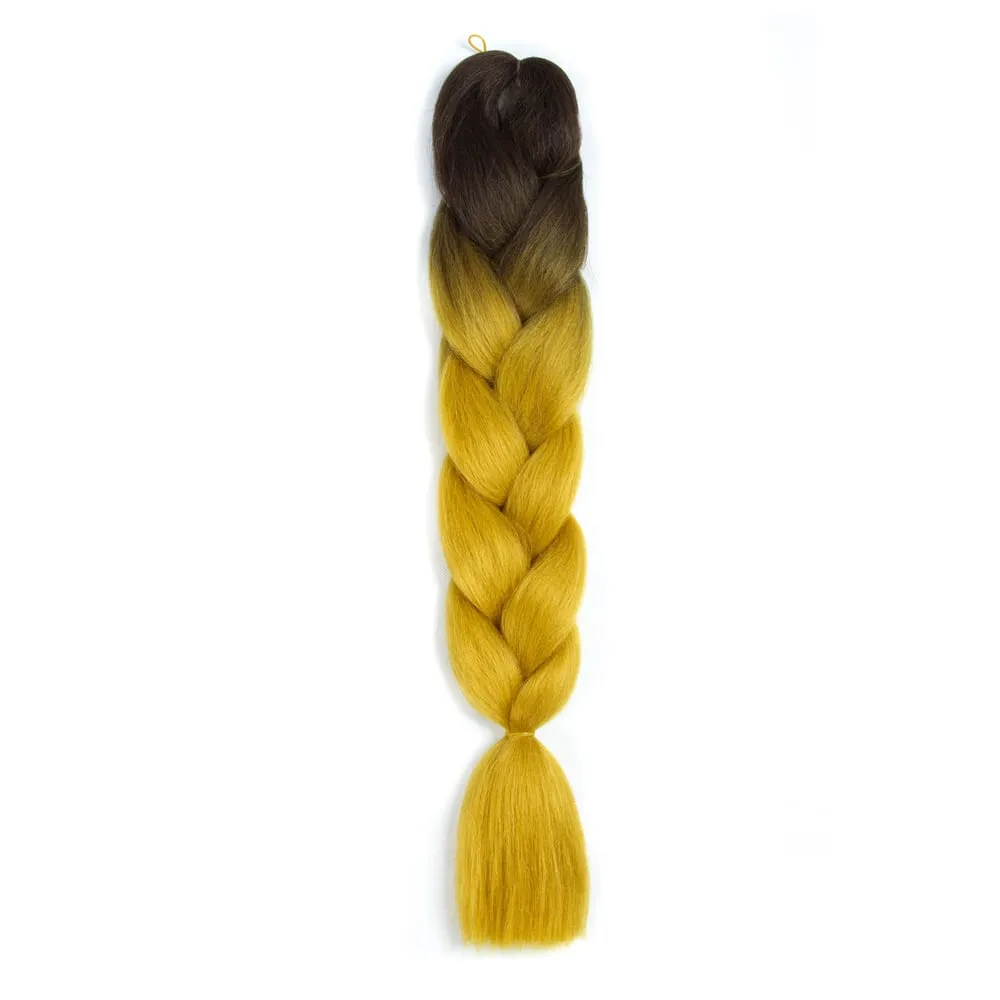 Ombre Synthetic Kanekalon Braiding Hair Crochet Braids False Hair Extensions