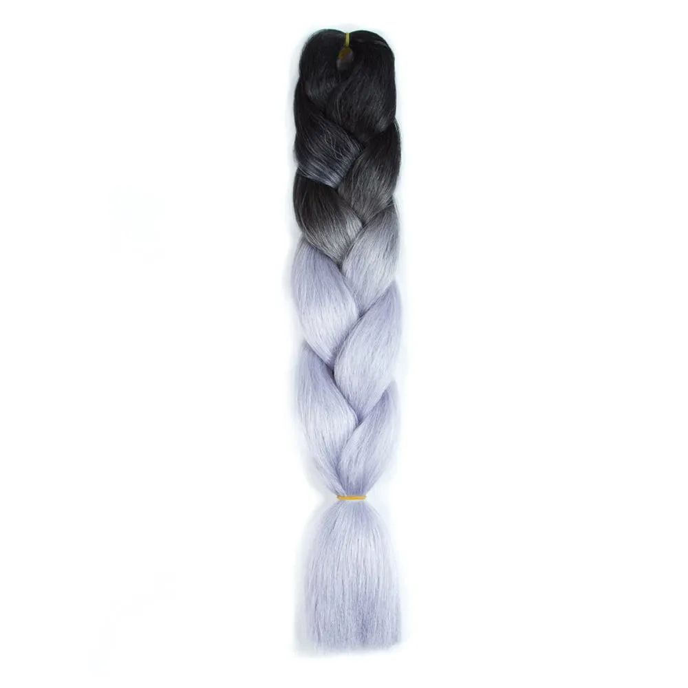 Ombre Synthetic Kanekalon Braiding Hair Crochet Braids False Hair Extensions