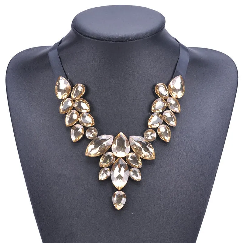 Fashion Womens Chain Statement Chunky Collar Pendant Choker Bib Necklace Jewelry