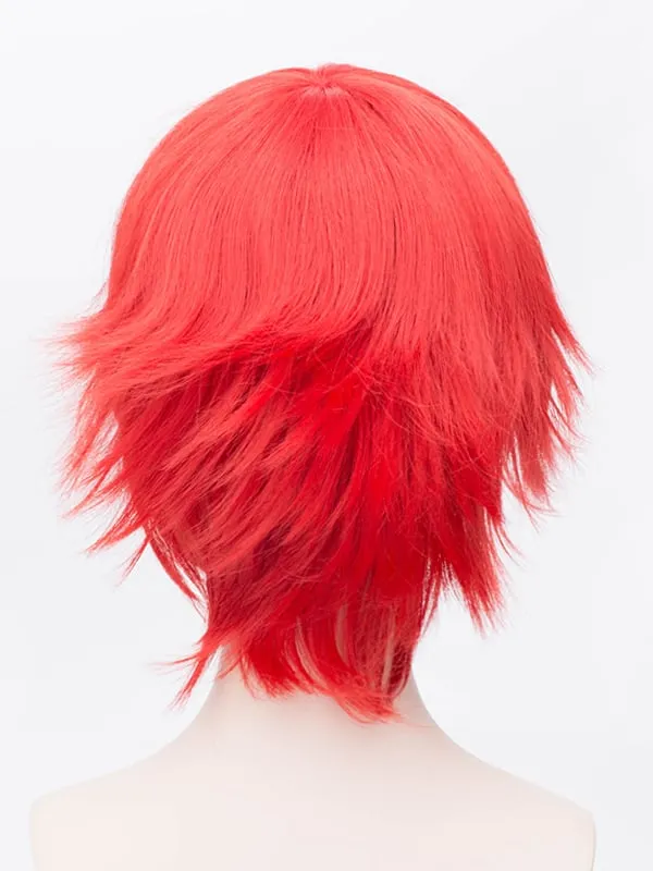 Cosplay Short Bob Straight Red Wig 12 Inches