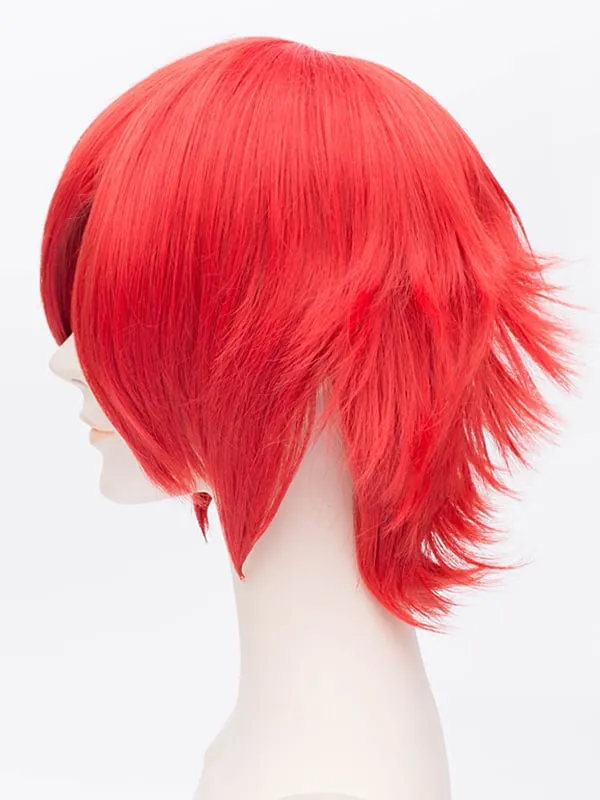 Cosplay Short Bob Straight Red Wig 12 Inches