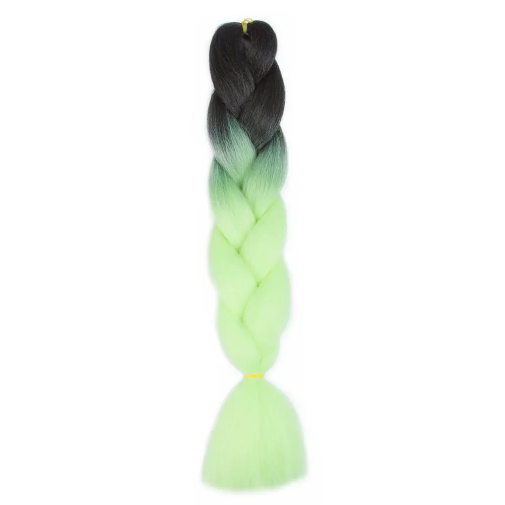 Ombre Synthetic Kanekalon Braiding Hair Crochet Braids False Hair Extensions