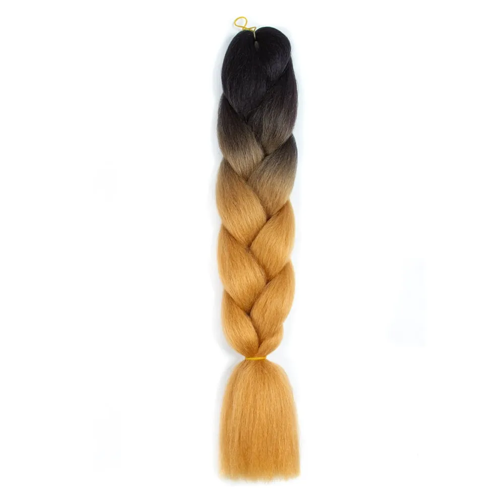 Ombre Synthetic Kanekalon Braiding Hair Crochet Braids False Hair Extensions