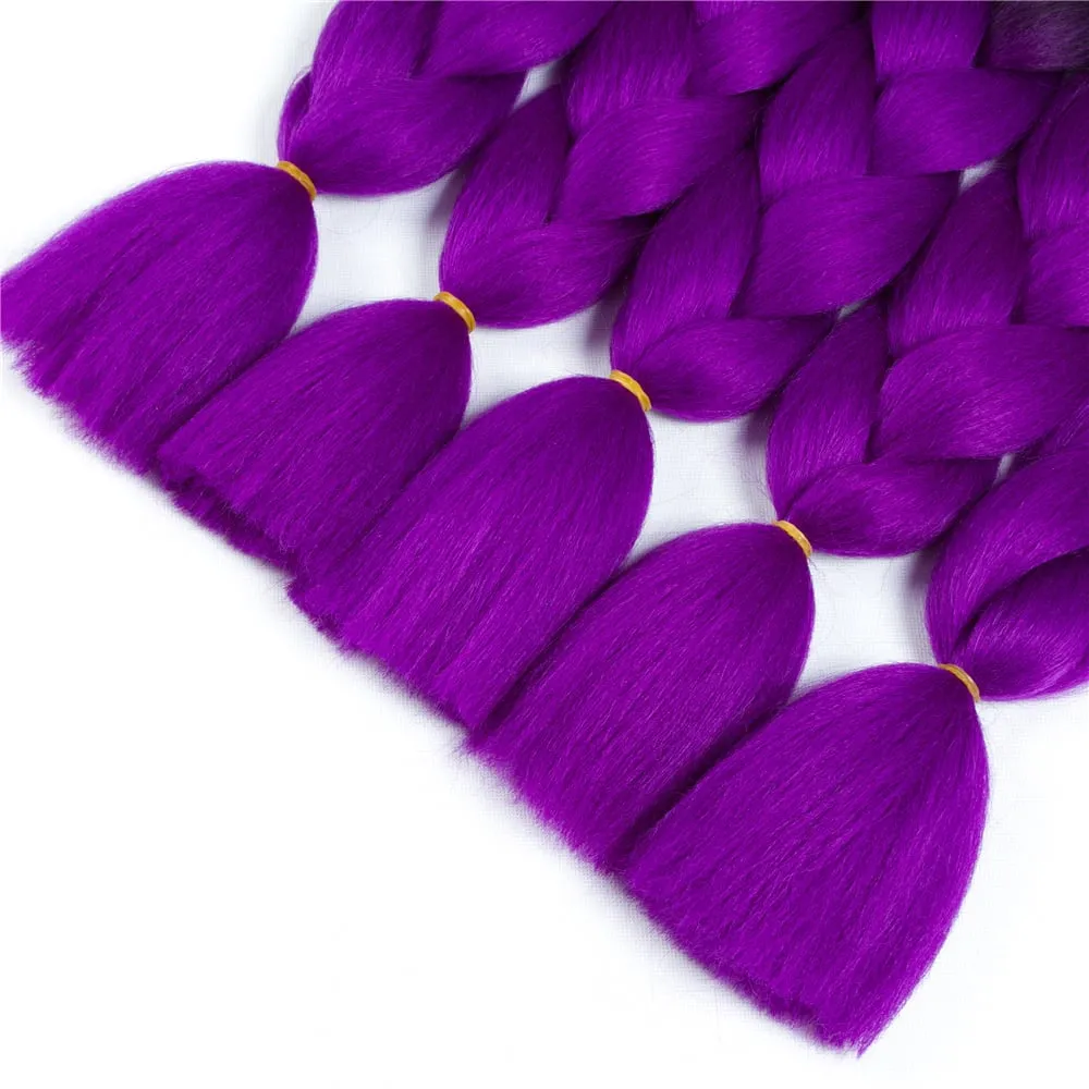 Ombre Synthetic Kanekalon Braiding Hair Crochet Braids False Hair Extensions