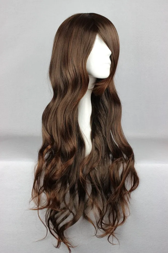 Kana Hairstyle Long Curly Dark Brown Cosplay Wig 22 Inches