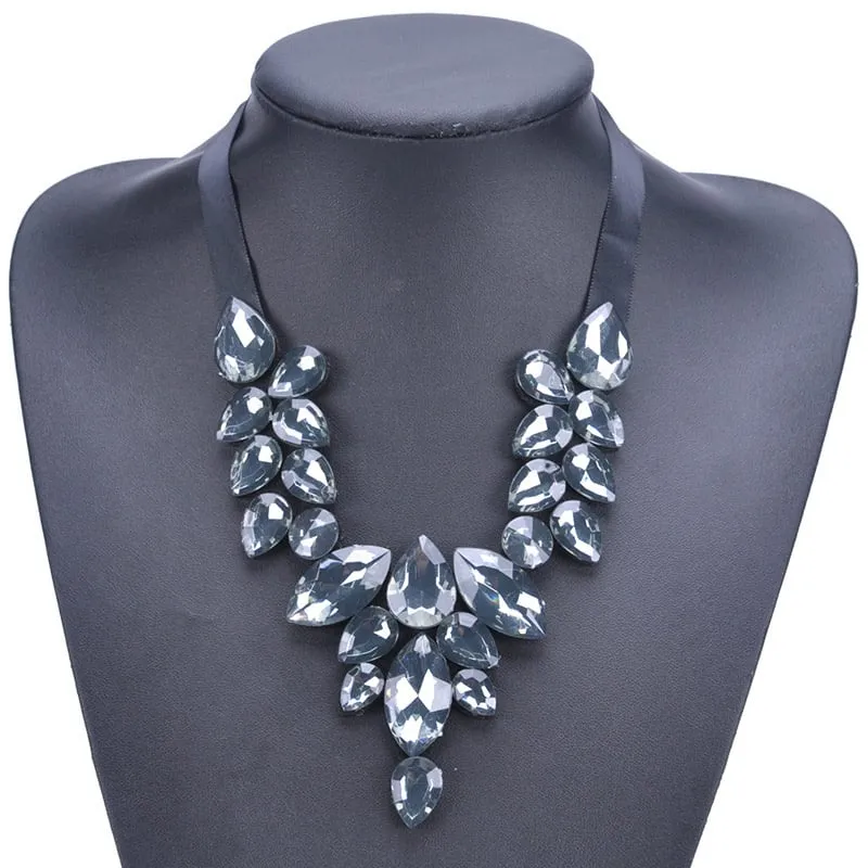 Fashion Womens Chain Statement Chunky Collar Pendant Choker Bib Necklace Jewelry