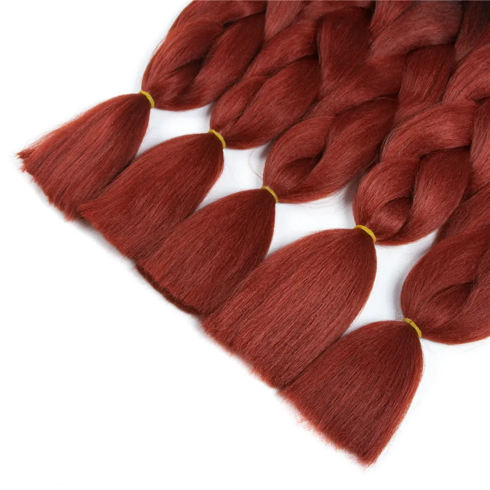 Ombre Synthetic Kanekalon Braiding Hair Crochet Braids False Hair Extensions