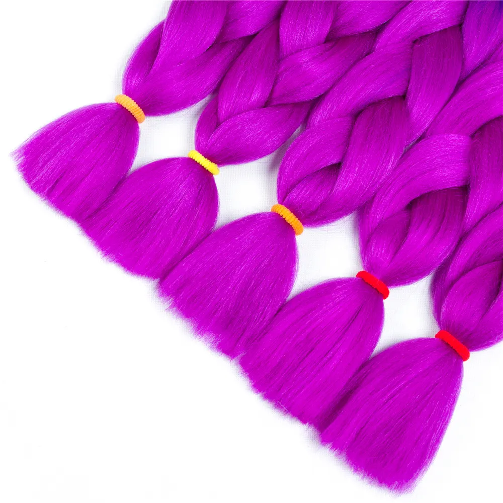 Ombre Synthetic Kanekalon Braiding Hair Crochet Braids False Hair Extensions