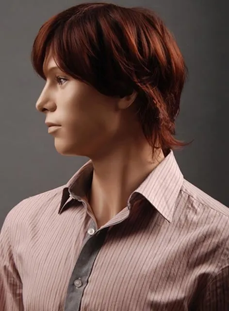 New Arrival Short Straight Synthetic Wig for Men