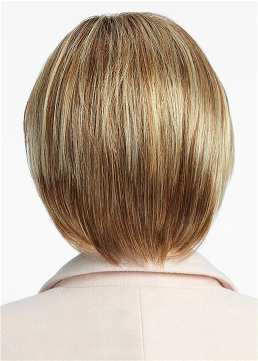 Short Bob Hair Cut Synthetic Hair Lace Front Wig 12 Inches