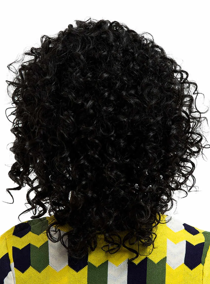 Kinky Curly Synthetic Hair 12 Inches Mid-Length Wigs