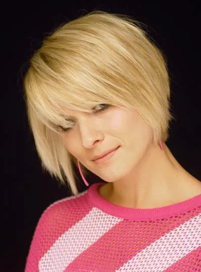 Classical Short Hairstyle 100% Human Hair Straight Natural Cheap Wig