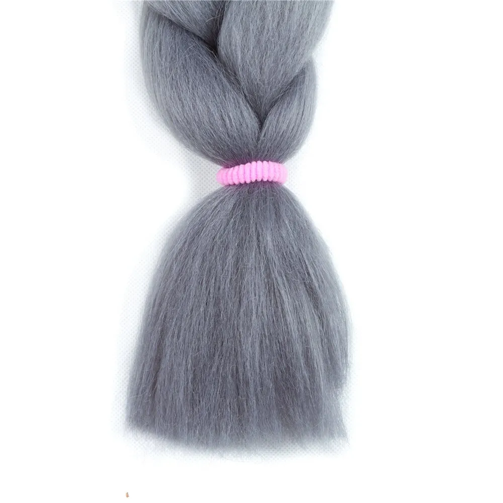 Ombre Synthetic Kanekalon Braiding Hair Crochet Braids False Hair Extensions