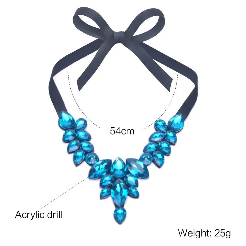 Fashion Womens Chain Statement Chunky Collar Pendant Choker Bib Necklace Jewelry